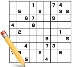 Quebra-cabeça Sudoku para um jogador