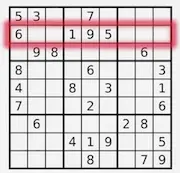 Sudoku rows