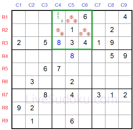 Sudoku Naked Triples / Offener Drilling