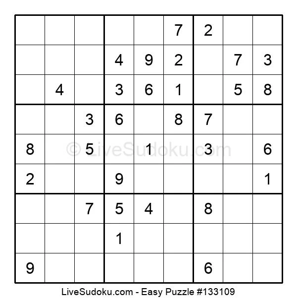 easy sudoku online 133109 live sudoku