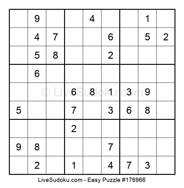 Easy Sudoku Online 176966 Live Sudoku