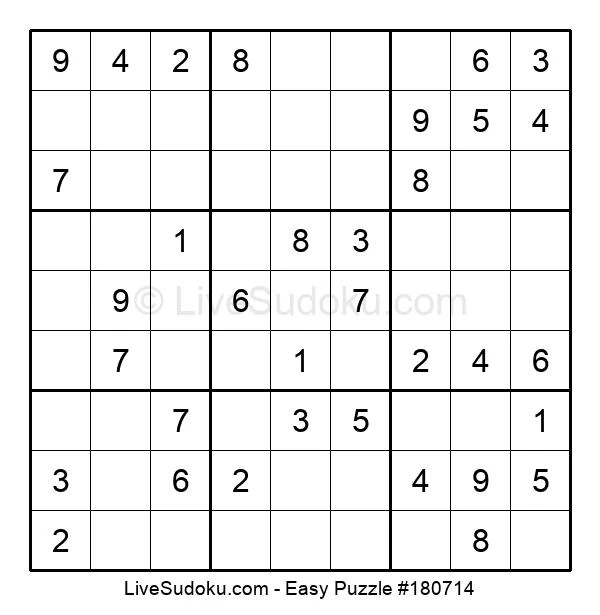 easy sudoku online 180714 live sudoku