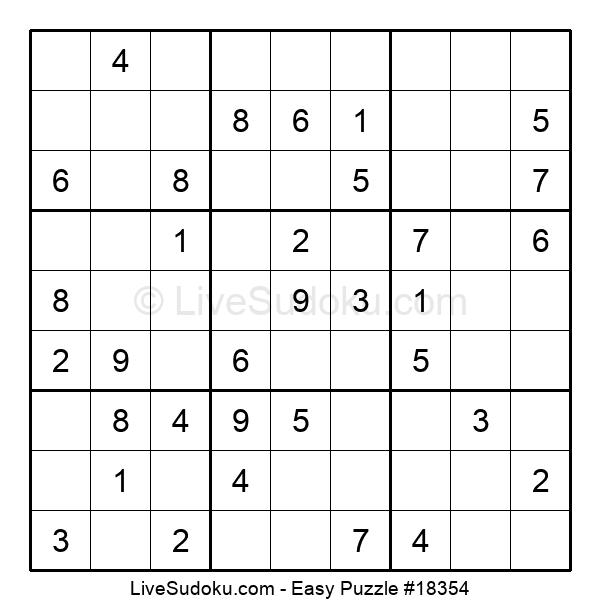 easy sudoku online 18354 live sudoku