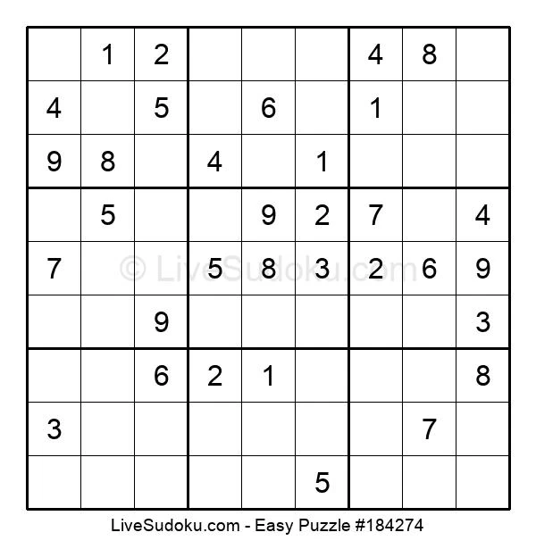 easy sudoku online 184274 live sudoku