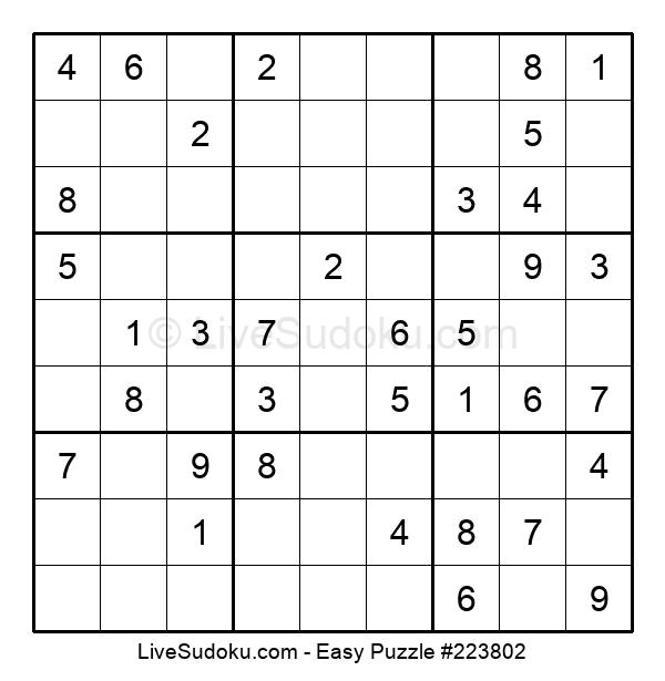 easy sudoku online 223802 live sudoku