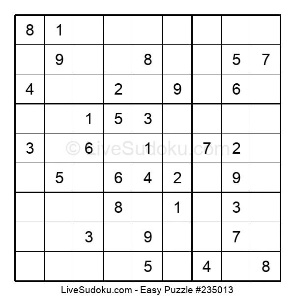 easy sudoku online 235013 live sudoku