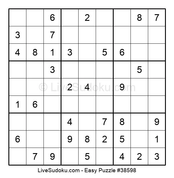 easy sudoku online 38598 live sudoku