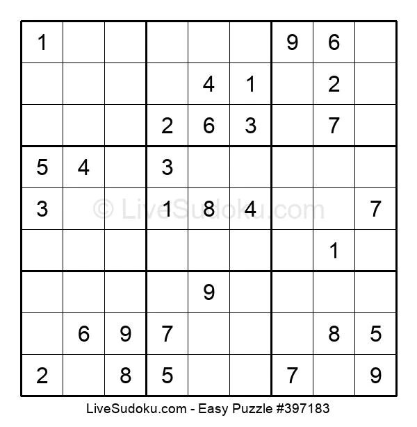 easy sudoku online 397183 live sudoku