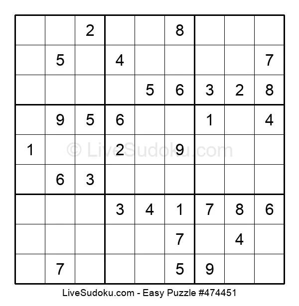 Easy Sudoku Online 474451 Live Sudoku