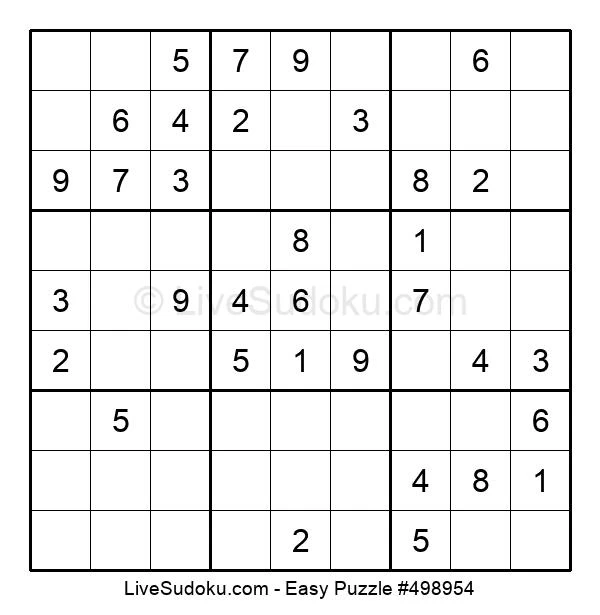 easy sudoku online 498954 live sudoku