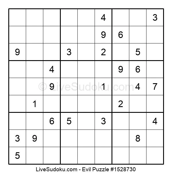 evil sudoku