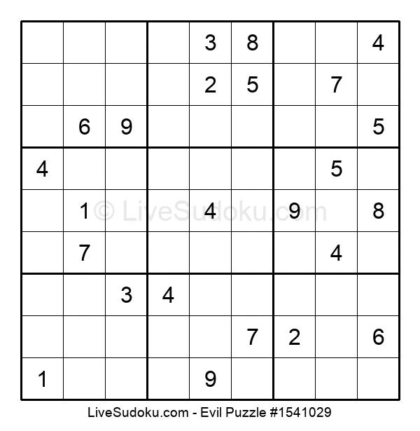 evil sudoku online 1541029 live sudoku