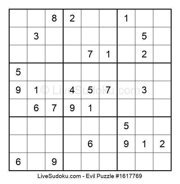 evil sudoku online 1617769 live sudoku