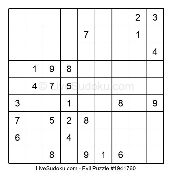 Sudoku Diabolique en Ligne #1941760 - Sudoku en direct