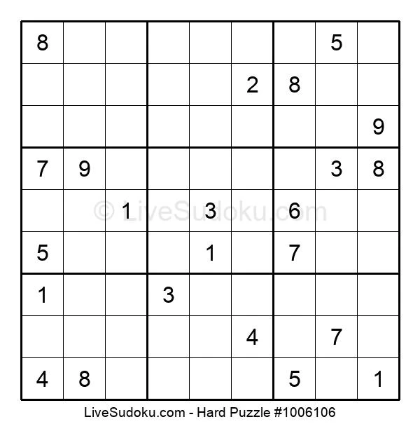 Sudoku Difficile en Ligne #1006106 - Sudoku en direct