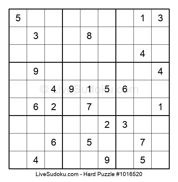 free online sudoku difficult