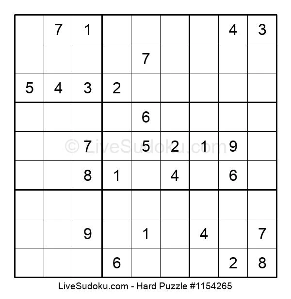 hard sudoku online 1154265 live sudoku