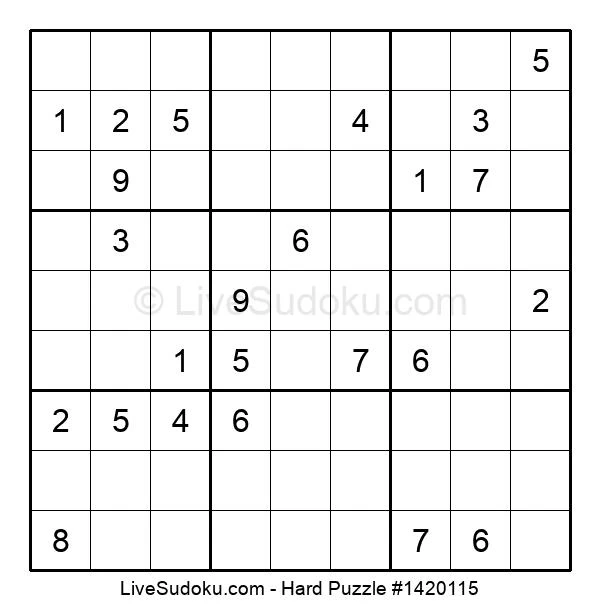 hard sudoku online 1420115 live sudoku