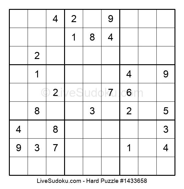 hard sudoku online 1433658 live sudoku