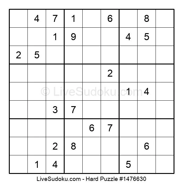 hard sudoku online 1476630 live sudoku