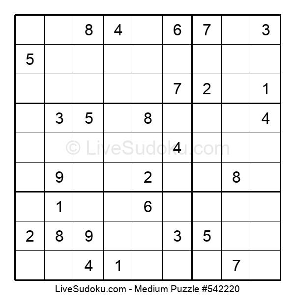 medium sudoku online 542220 live sudoku