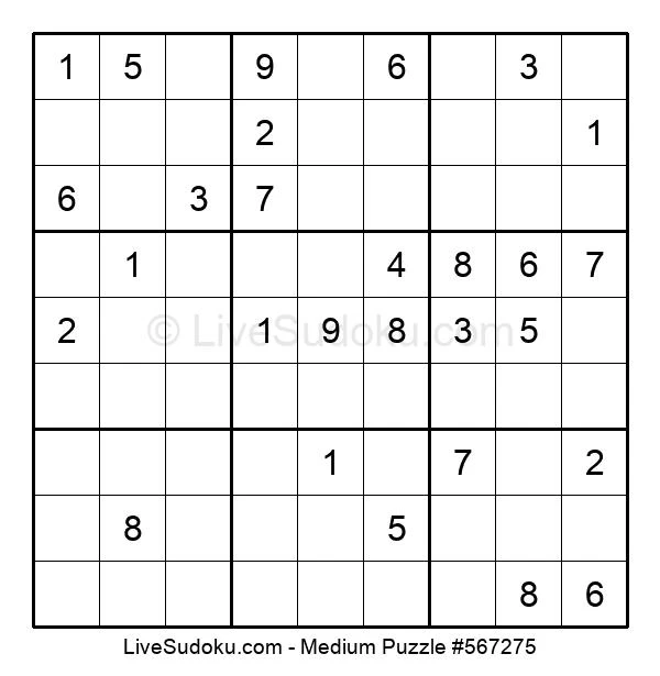 medium sudoku online 567275 live sudoku