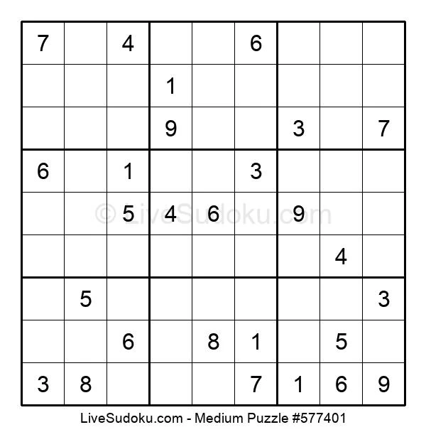 medium sudoku online 577401 live sudoku