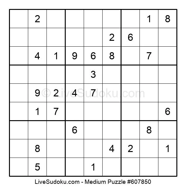 medium sudoku online 607850 live sudoku