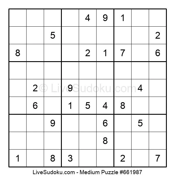 medium sudoku online 661987 live sudoku