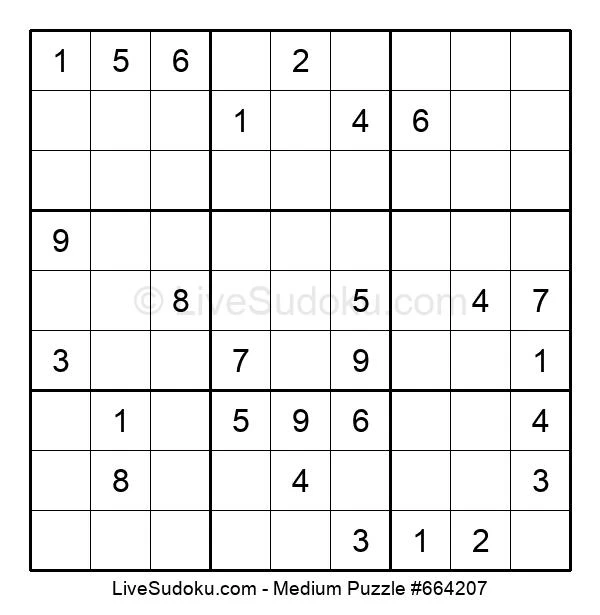 Mittel Sudoku lösen #664207 - Live Sudoku