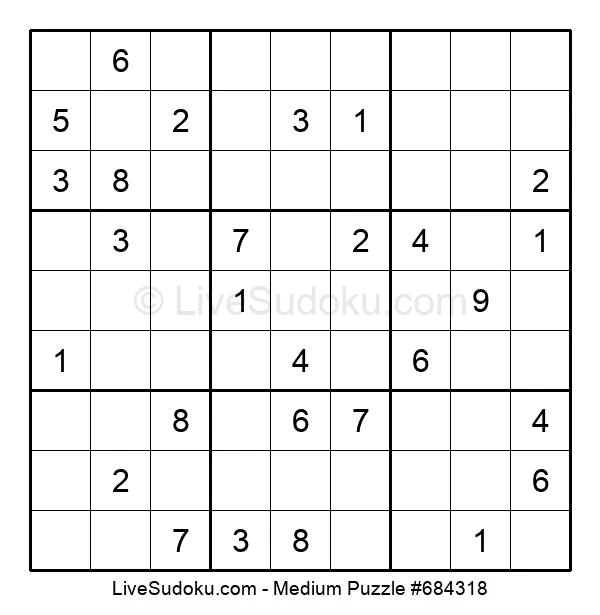 Mittel Sudoku lösen #684318 - Live Sudoku