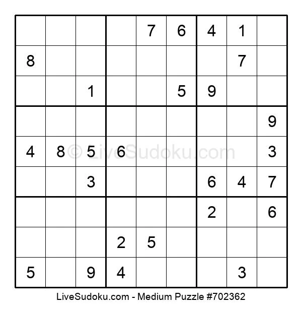 medium sudoku online 702362 live sudoku