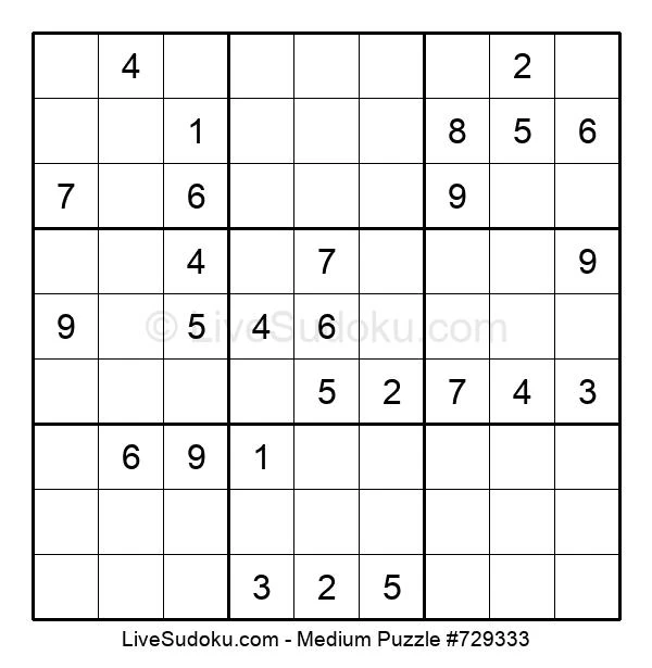 medium sudoku online 729333 live sudoku