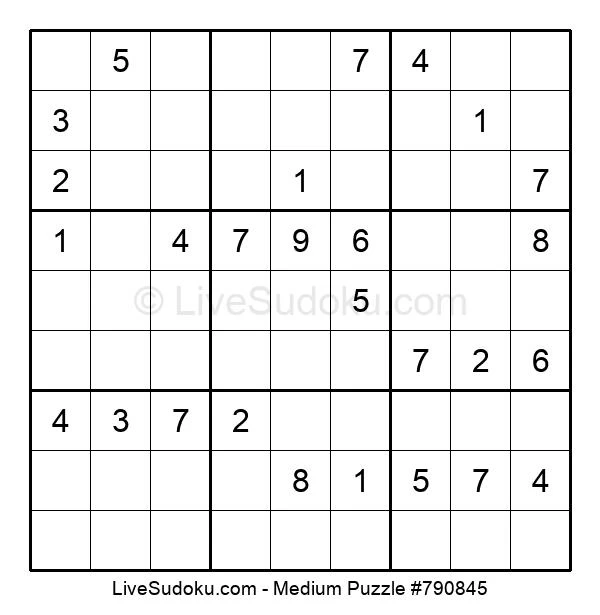 Sudoku mittel | Zeit, Sudoku mittelschwere zu lösen