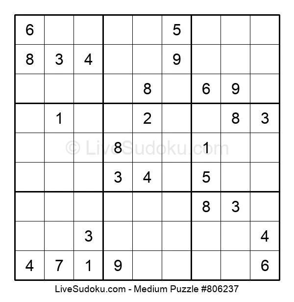 medium sudoku online 806237 live sudoku