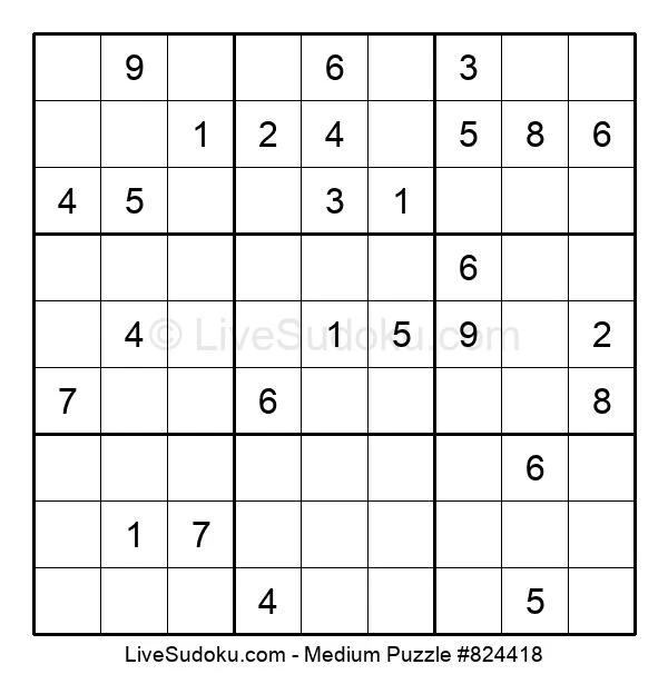 medium sudoku online 824418 live sudoku