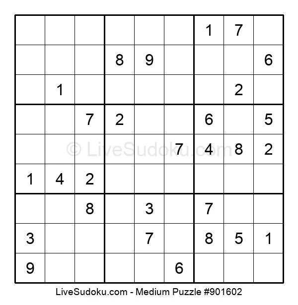 medium sudoku online 901602 live sudoku