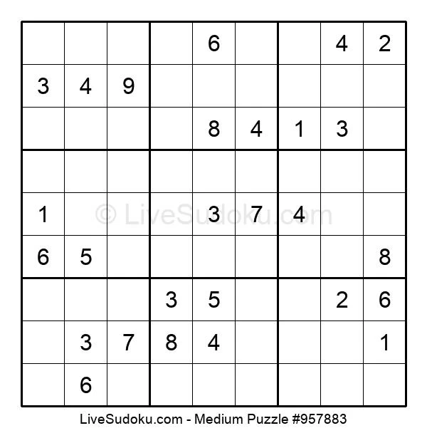 medium sudoku online 957883 live sudoku