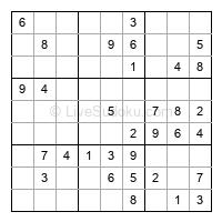 Play easy daily sudoku number 105789