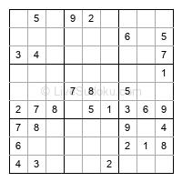Play easy daily sudoku number 110978