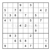 Play easy daily sudoku number 126835