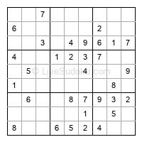 Play easy daily sudoku number 134097