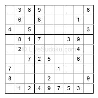 Play easy daily sudoku number 144212