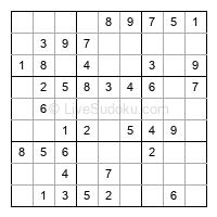 Play easy daily sudoku number 144265