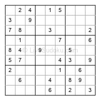 Play easy daily sudoku number 147665