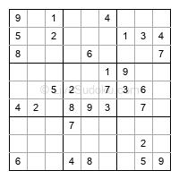 Play easy daily sudoku number 148773