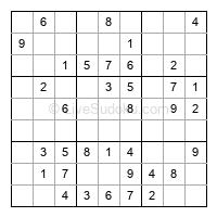 Play easy daily sudoku number 152419