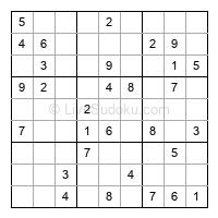 Play easy daily sudoku number 15606