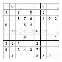 Play easy daily sudoku number 156184