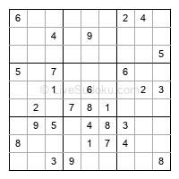 Play easy daily sudoku number 159797